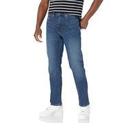 Amazon Essentials Jeans Elasticizzati dalla vestibilità Comoda (Disponibili in Taglie Extra Forti) Uomo, delavé Medio, 60W / 28L