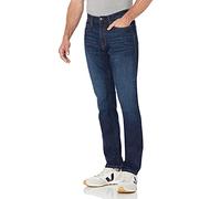 Amazon Essentials Jeans Elasticizzati dalla vestibilità Comoda (Disponibili in Taglie Extra Forti) - Colori Fuori Produzione Uomo, Indaco Slavato, 58W / 28L
