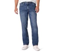 Amazon Essentials Jeans Leggermente Elasticizzati vestibilità Dritta Uomo, Stone Medium Wash, 81 x 86 cm (Larghezza x Lunghezza)