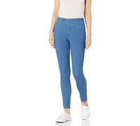 Amazon Essentials Jegging in Maglia Elasticizzata Senza Zip (Disponibile in Taglie Forti) Donna, Indaco Slavato Bianco Pois, S