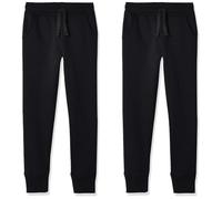 Amazon Essentials Joggers Bambine e Ragazze, Nero, 3 Anni (Confezione da 2)