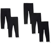 Amazon Essentials Leggings Bambine e Ragazze, Pacco da 5, Nero, 11-12 Anni