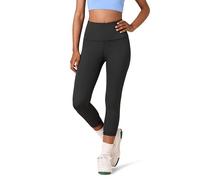 Amazon Essentials Leggings Capri Sportivi Modellanti per Allenamento a Vita Alta (Disponibili in Taglie Forti) Donna, Nero, 3XL Plus