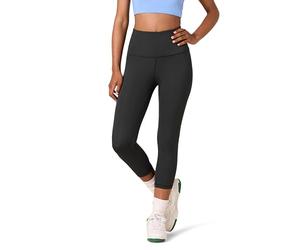 Amazon Essentials Leggings Capri Sportivi Modellanti per Allenamento a Vita Alta (Disponibili in Taglie Forti) Donna, Nero, XL