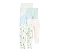 Amazon Essentials Leggings da Bambina, Multicolore/Natura/Fiori, 4 anni