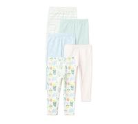 Amazon Essentials Leggings da Bambina, Multicolore/Natura/Fiori, XS