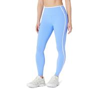 Amazon Essentials Leggings da Donna Formflex a Lunghezza Intera con Profili a Contrasto, Azzurro/Bianco, Taglia S
