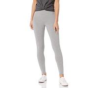 Amazon Essentials Leggings Donna, Grigio Puntinato, S Lungo