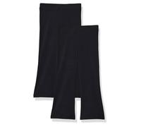 Amazon Essentials Leggings Svasati in Maglia Aderenti Bambine e Ragazze, Pacco da 2, Nero/Nero, 2 Anni