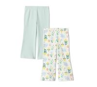 Amazon Essentials Leggings Svasati in Maglia, Vestibilità Aderente Bambine e ragazze, Verde Menta Pallido/Natura, 9-10 anni