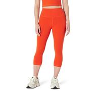 Amazon Essentials Leggings Tecnici per Yoga e Allenamento in FormFlex Morbidissimo, a Vita Alta, Pantaloni Capri, Interno Gamba 48,3cm Donna, Ross Brillante, M