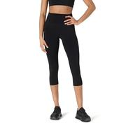 Amazon Essentials Leggings Tecnici per Yoga e Allenamento in FormFlex Morbidissimo, a Vita Alta, Pantaloni Capri, Interno Gamba 48,3cm Donna, Nero, S