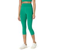 Amazon Essentials Leggings Tecnici per Yoga e Allenamento in FormFlex Morbidissimo, a Vita Alta, Pantaloni Capri, Interno Gamba 48,3cm Donna, Verde Smeraldo, XL