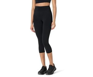 Amazon Essentials Leggings Yoga Tecnici in FormFlex Morbidissimo, a Vita Alta, Capri, Interno Gamba 48 cm Donna, Nero, M
