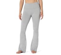 Amazon Essentials Leggins Svasati Tecnici in FormFlex Morbidissimo, a Vita Alta, Lunghi, Interno Gamba 80cm, Pantaloni da Yoga con Taglio Bootcut Donna, Grigio Tintura Policromatica, XS