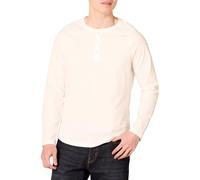 Amazon Essentials Maglia con Collo Serafino a Maniche Lunghe Slim Uomo, Bianco, S