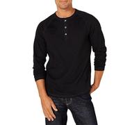 Amazon Essentials Maglia con Collo Serafino a Maniche Lunghe Uomo, Nero, M