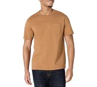 Amazon Essentials Maglietta con Tasca in Cotone Pesante dalla vestibilità Comoda Uomo, Tan Scuro, XXL