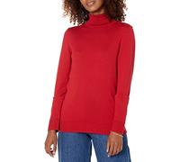 Amazon Essentials Maglione A Collo Alto E Maniche Lunghe Leggero con vestibilità Classica (Taglie Forti Disponibili) Donna, Rosso, L