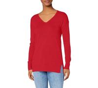 Amazon Essentials Maglione A Tunica Leggero A Maniche Lunghe Con Scollo A v (Disponibile In Taglie Forti) Donna, Rosso Ciliegia, 6XL Plus