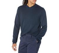 Amazon Essentials Maglione con Scollo a V dalla vestibilità Standard (Disponibile in Taglie Extra Forti) (precedentemente Amazon Aware) Uomo, Blu Marino, M