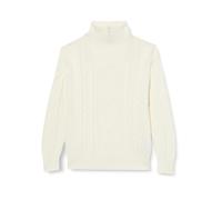 Amazon Essentials Maglione con Zip a trecce e vestibilità Comoda Bambini e Ragazzi, Bianco Guscio D'uovo, 5 Anni