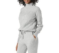 Amazon Essentials Maglione da Donna Morbido al Tatto, Collo a Imbuto, Grigio mélange, L