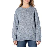 Amazon Essentials Maglione Girocollo Pesante Multicolore Oversize Donna, Bluette Mélange, M