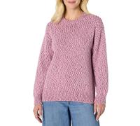 Amazon Essentials Maglione Girocollo Pesante Multicolore Oversize Donna, Fucsia Mélange, M