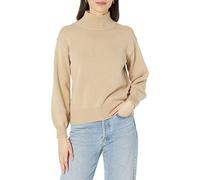 Amazon Essentials Maglioni Pull-Over in Cotone, Scollo a Imbuto, Disponibili in Taglie Forti Donna, Tan, XS