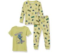Amazon Essentials Marvel Pigiama Aderente, 3 Pezzi Bimbo, 3-piece Marvel Black Panther Set, 12 mesi