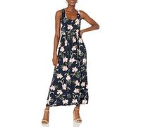 Amazon Essentials Maxi Abito a Canottiera con Vita Stretta (Taglie Forti Disponibili) Donna, Blu Marino Tropicale, L