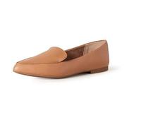 Amazon Essentials Mocassini Bassi Donna, Cammello Finta Pelle, 42 EU Larga
