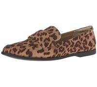 Amazon Essentials Mocassini con Punta Morbida Donna, Leopardata Finta Micro Scamosciato, 43 EU