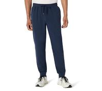 Amazon Essentials Morbidi Pantaloni Sportivi della Tuta con Taglio Affusolato da Palestra in Tessuto Leggero ad Alte Prestazioni Uomo, Blu Marino Tintura Policromatica, XS