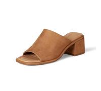 Amazon Essentials Mule con Tacco a Blocco Donna, Tan Finta Micro Scamosciato, 39.5 EU