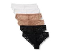 Amazon Essentials Mutandine in Pizzo Galloon Elasticizzato, Modelli Bikini, Hipster, Perizoma a Vita Alta Donna, Confezione da 6