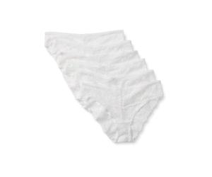 Amazon Essentials Mutandine in Pizzo Galloon Elasticizzato, Modelli Bikini, Hipster, Perizoma a Vita Alta Donna, Confezione da 6