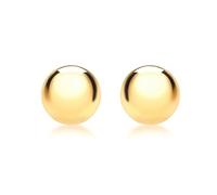 Amazon Essentials Orecchini a Bottone Rotondi in Oro Giallo 9 ct (precedentemente Amazon Collection)