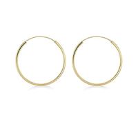 Amazon Essentials Orecchini A Cerchio Medi Tubolari In Argento Sterling Dorato