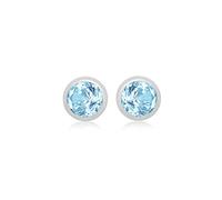 Amazon Essentials Orecchini a lobo in argento Sterling con pietra natale