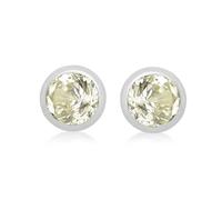 Amazon Essentials Orecchini a lobo in argento Sterling con pietra natale