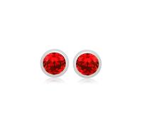 Amazon Essentials Orecchini a lobo in argento Sterling con pietra natale
