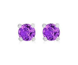 Amazon Essentials, Orecchini a lobo in argento Sterling rodiato con pietra natale