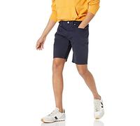 Amazon Essentials Pantaloncini a 5 tasche elasticizzati con cuciture interne taglio dritto interno gamba 18 cm Uomo, Blu Notte, 30W