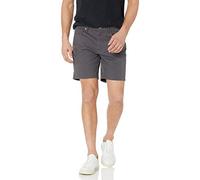 Amazon Essentials Pantaloncini a 5 tasche elasticizzati con cuciture interne taglio dritto interno gamba 18 cm Uomo, Grigio Scuro, 29W