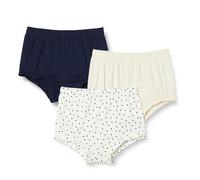 Amazon Essentials Pantaloncini Bloomer in Cotone Bambine e ragazze, Pacco da 3, Avena Puntinato/Blu Marino/Pois, 4 anni