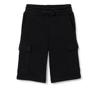 Amazon Essentials Pantaloncini cargo in felpa Terry Bambini e Ragazzi, Nero, 10 anni