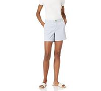 Amazon Essentials Pantaloncini Chino a Vita Media a Vestibilità Aderente, Interno Gamba 12,7cm Donna