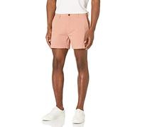 Amazon Essentials Pantaloncini Chino Elasticizzati Aderenti da 13 cm con Parte Anteriore Piatta (in Precedenza Goodthreads) Uomo, Tan Chiaro, 34W